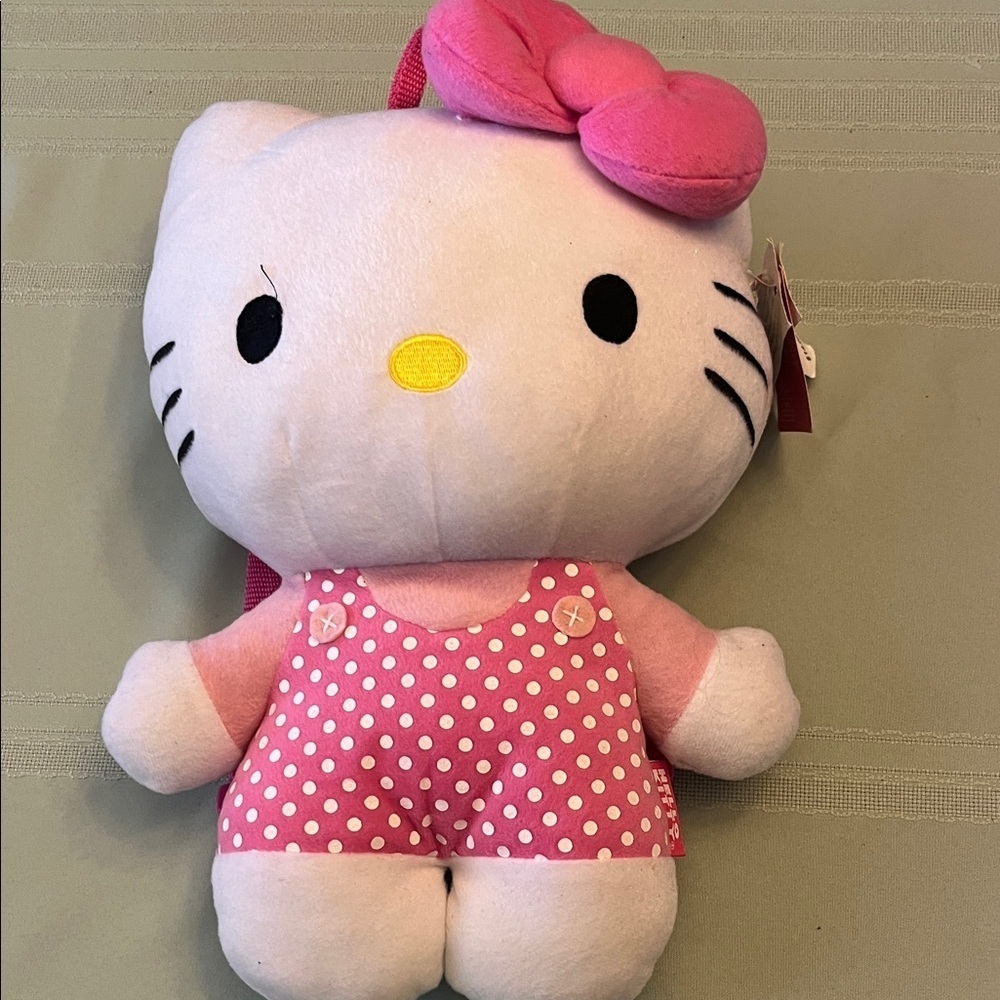 HELLO KITTY 15” SOFT PLUSH BACKPACK BRAND NEW.